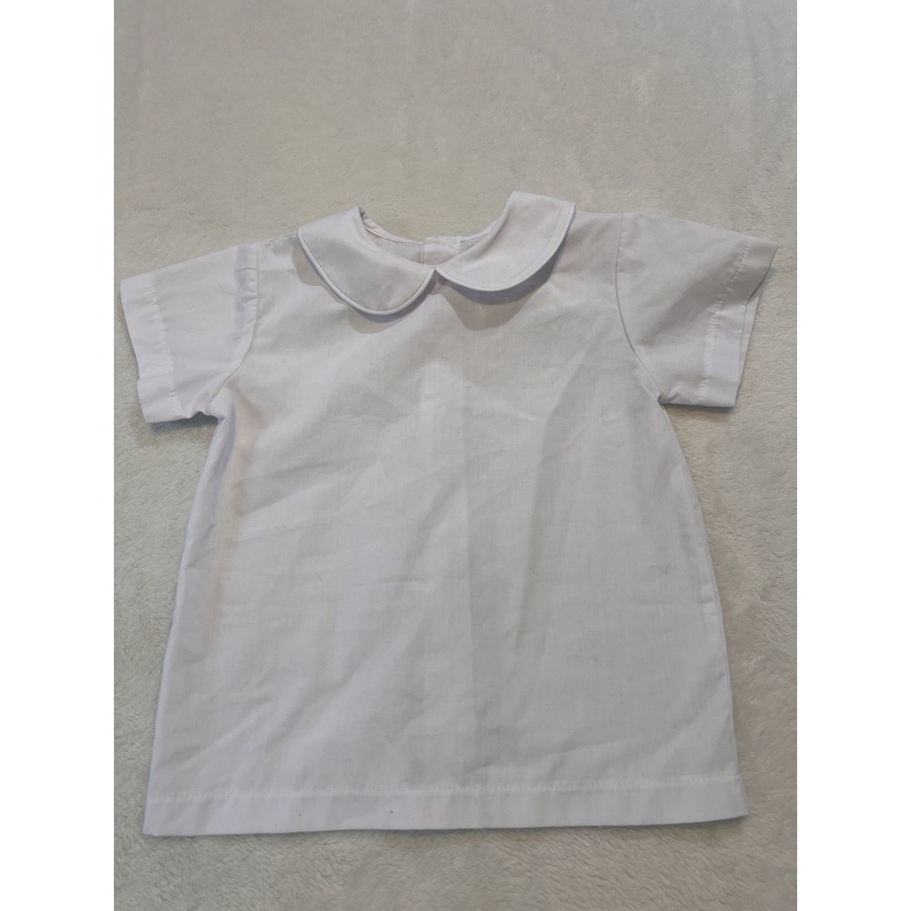 lullaby set Sibley Shirt White 24 Months Preppy Collard - Picture 2 of 4